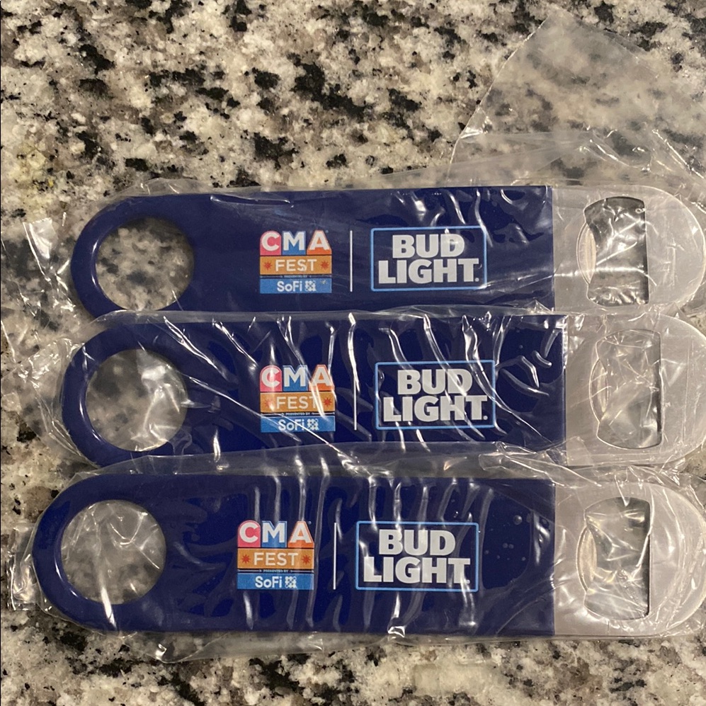 Bud Light Blue Bottle Openers 3